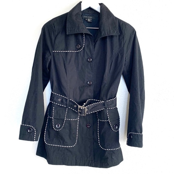 Marc Jacobs Black Cotton Button Up Belted Jacket - Picture 10 of 15